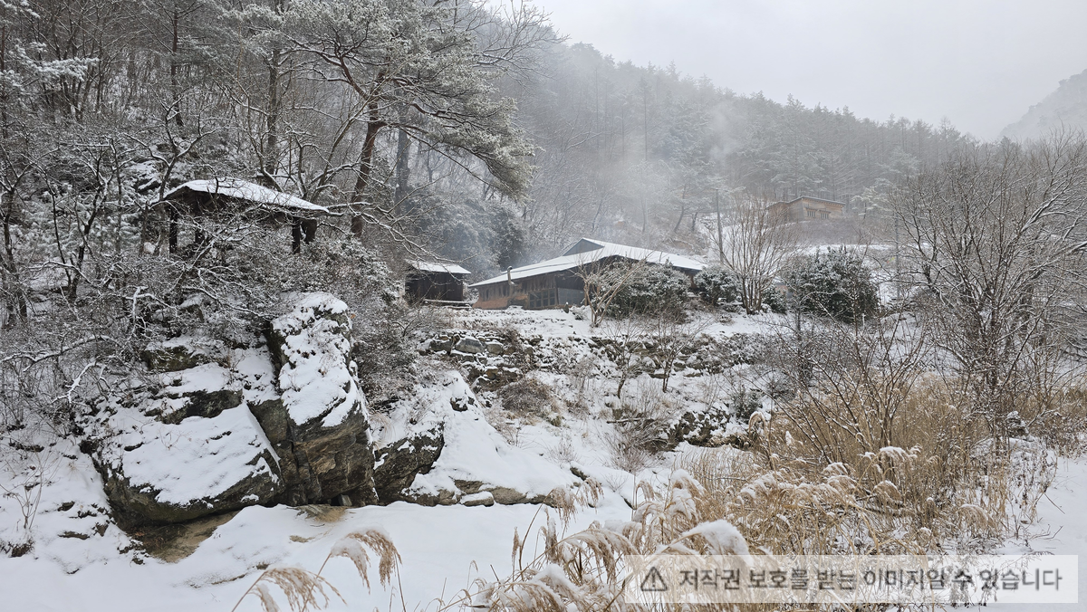 산속 화전민 집